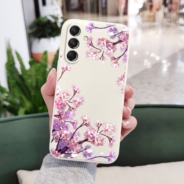 Elegantni ovitek za telefon s cvetličnim motivom (Samsung Galaxy A16) 