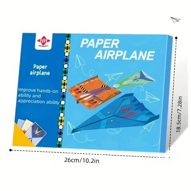 Knjiga z origami listi za izdelavo letal 32 strani 