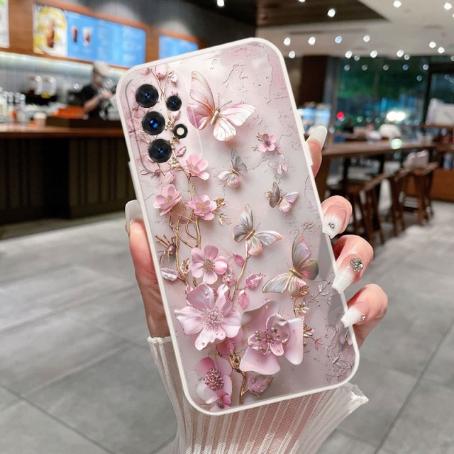Potiskan ovitek z metulji za telefon Samsung Galaxy A16
