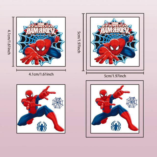 Komplet 40 kosov Spider-Man tatu nalepk za otroke 