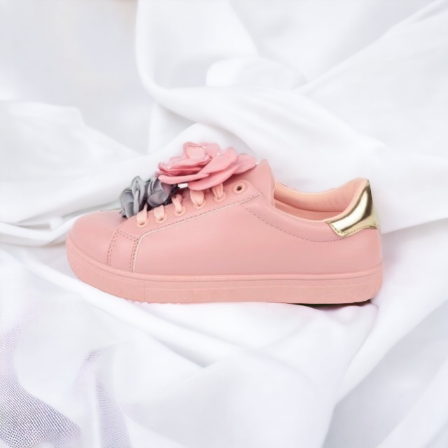 Superge z snemljivimi rožicami  LX4090 PINK