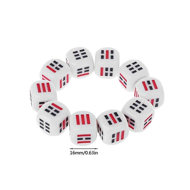 Kocke za I Ching za vedeževanje - komplet dveh I Ching kock