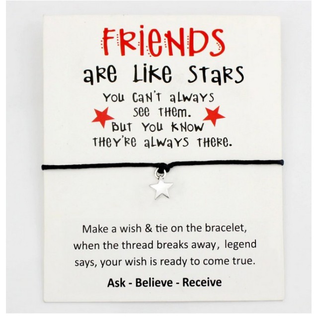 Zapestnica FRIENDS ARE LIKE STARS,darilo za prijateljico
