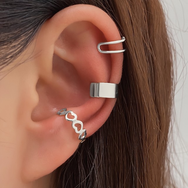 3-delni set uhanov (ear cuff) – brez potrebe po luknjicah