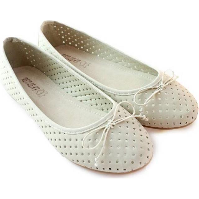 Balerinke bež s pentljo DS10233 beige