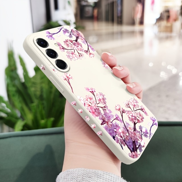 Elegantni ovitek za telefon s cvetličnim motivom (Samsung Galaxy A16) 