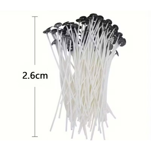 Povoščeni stenji za sveče v kompletu 2,6cm